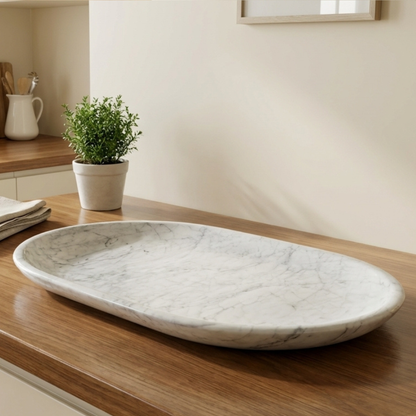 Oval Grey Platter