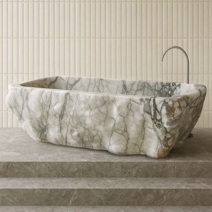 Hand Crafted Bathtub - Gray Commando