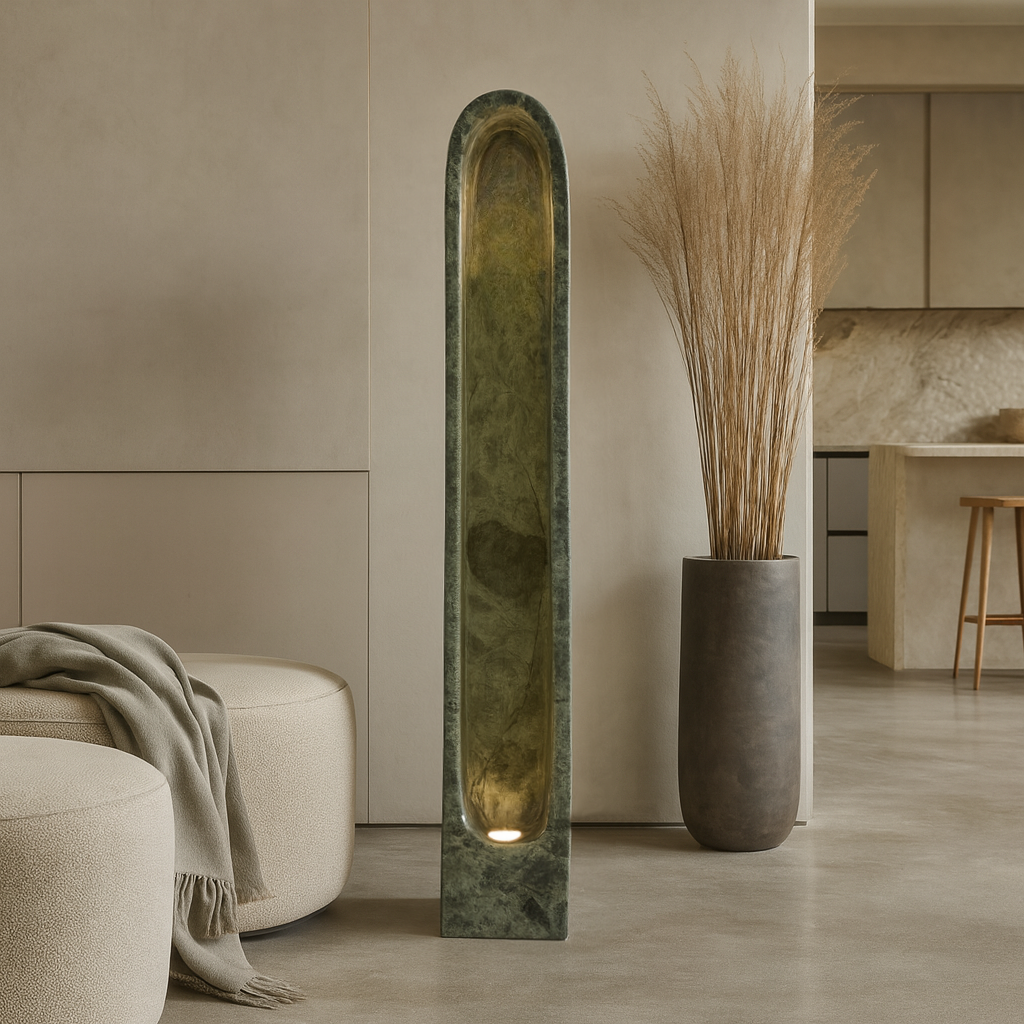 Channel Floor Lamp - Green
