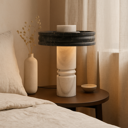 Halo Table Lamp - Black & Gray