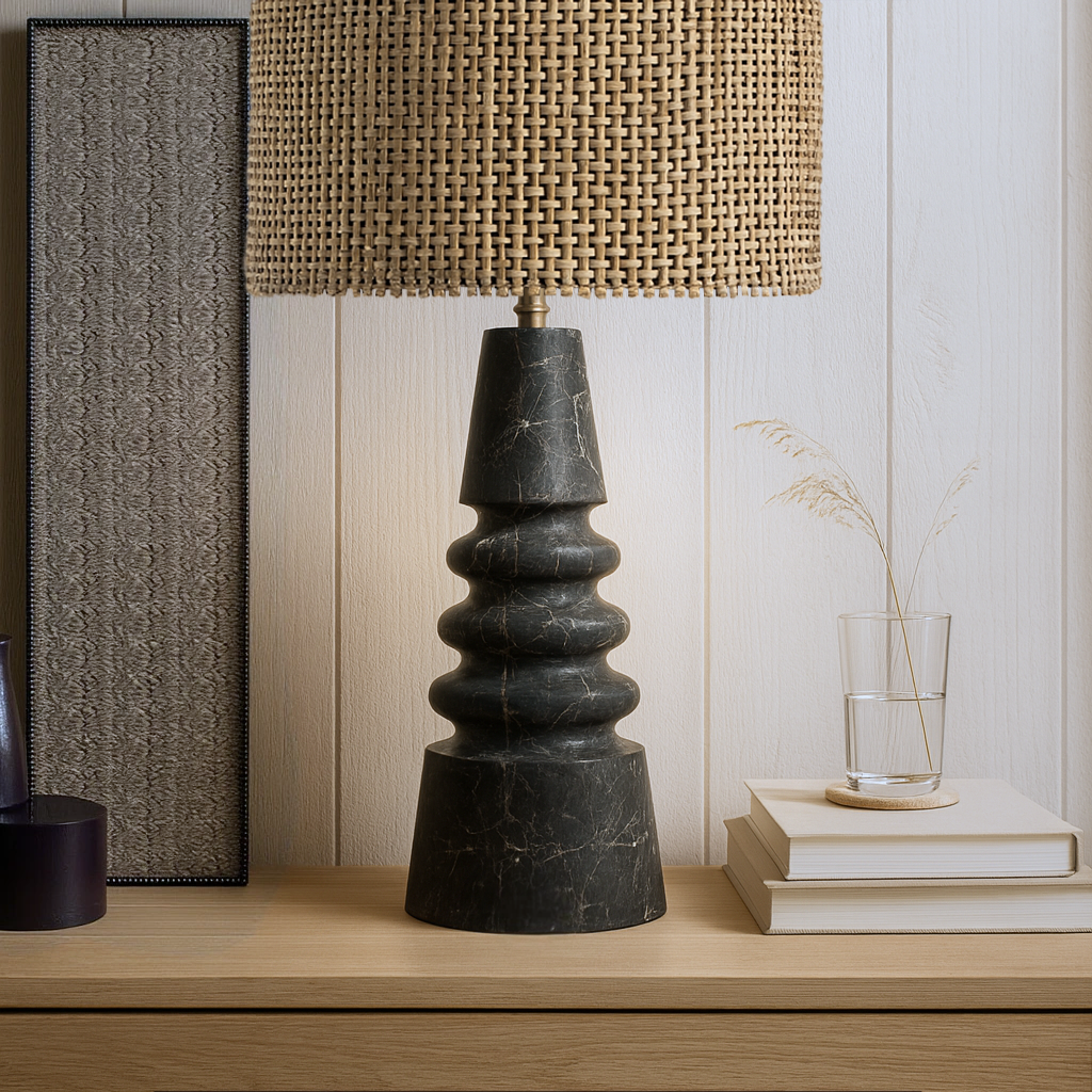 Spindle Table Lamp - Black