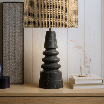 Spindle Table Lamp - Black