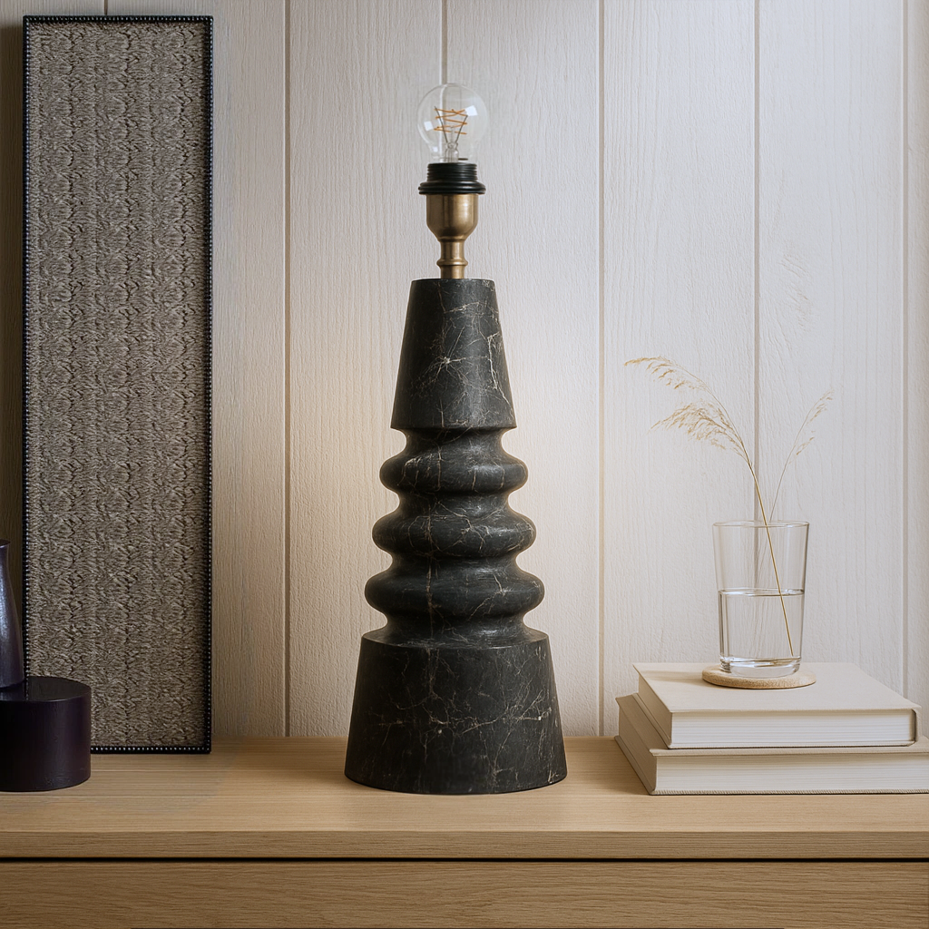 Spindle Table Lamp - Black
