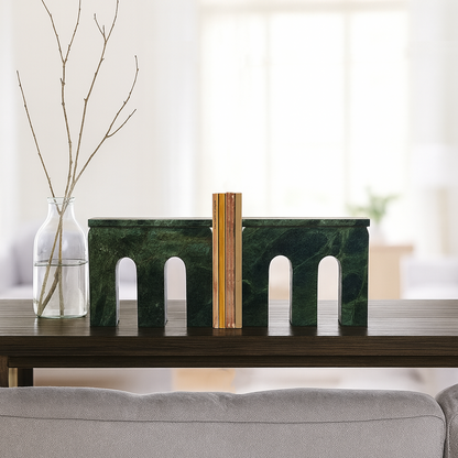 Bridge Bookends Pair - Green
