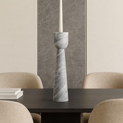 Striated Cup-Top Candle Stand - Medium