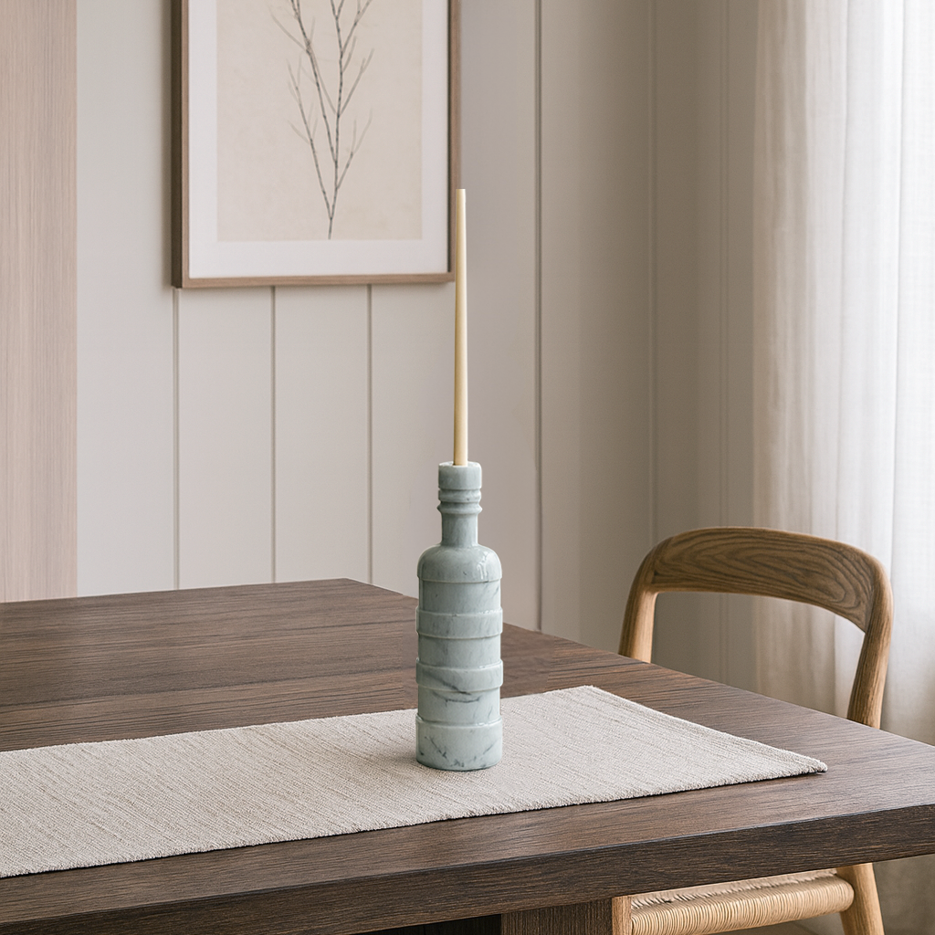 Ringed Ornament Bottle - Gray