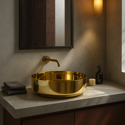 Polished Brass Sink
