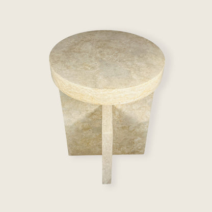 Mesa Marble Table - Travertine