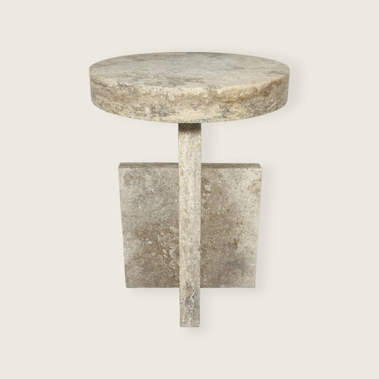 Jigsaw Travertine Table