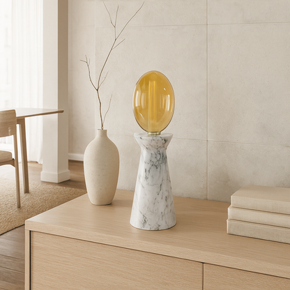 Funnel Table Lamp - Gray