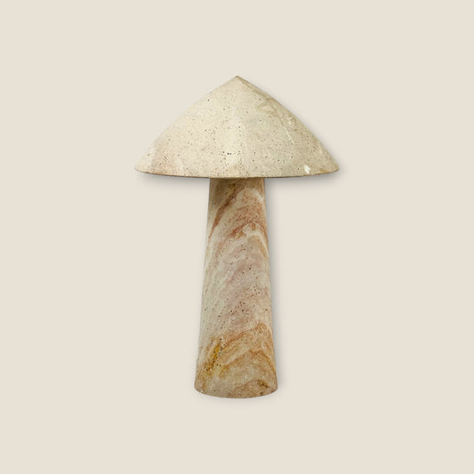Cone-head Table Lamp - Travertine
