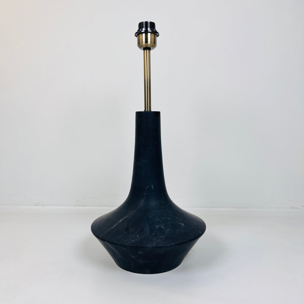 Bulged Saucer Black Table Lamp