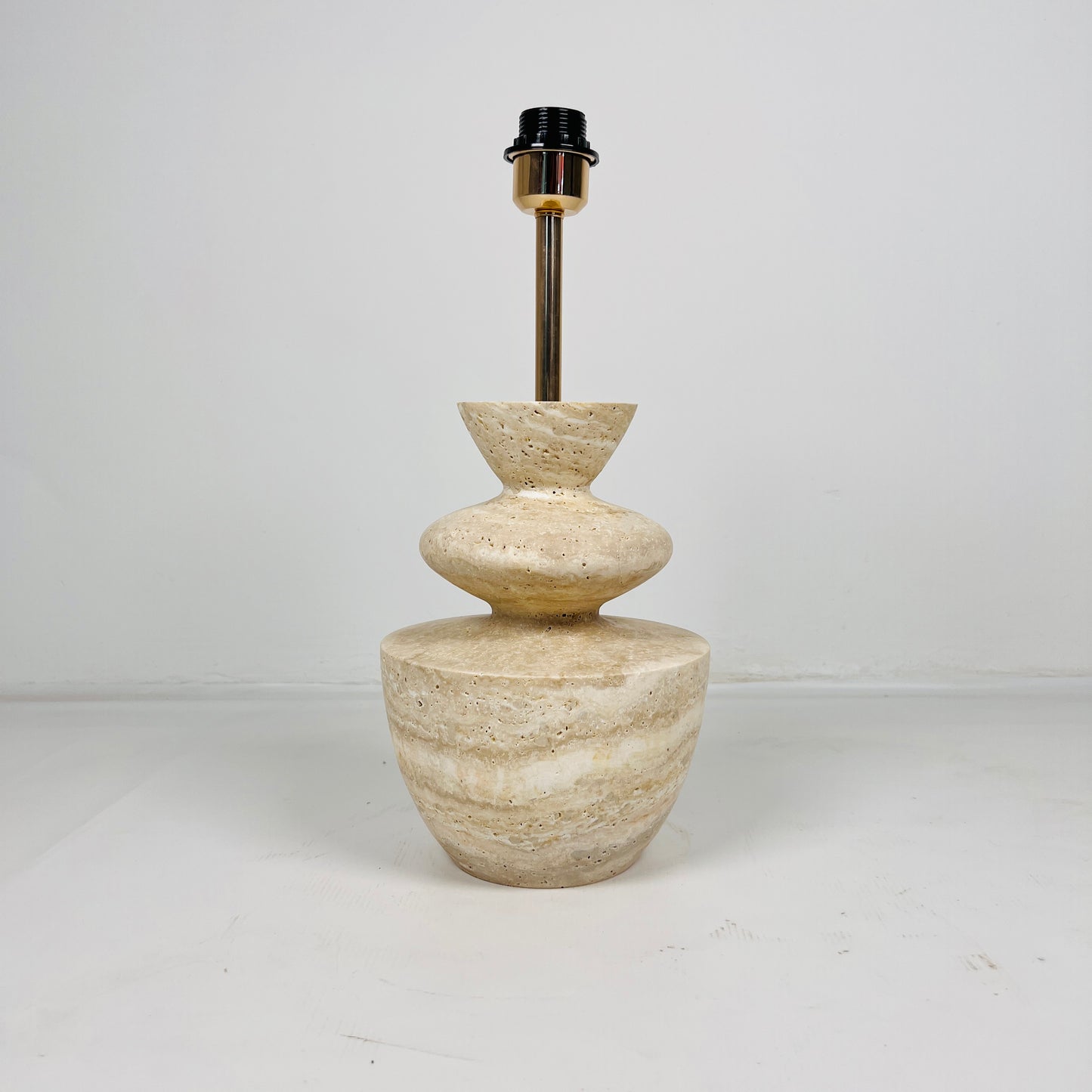 Cairn Table Lamp - Travertine