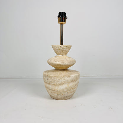 Cairn Table Lamp - Travertine