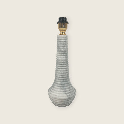 Bulged Striated Lamp - Gray