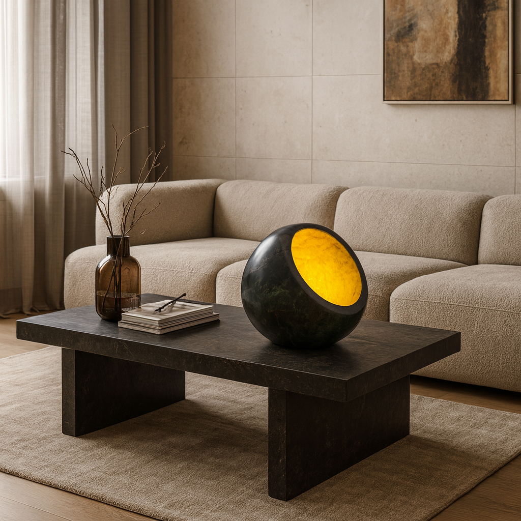 Bowl Lamp - Black