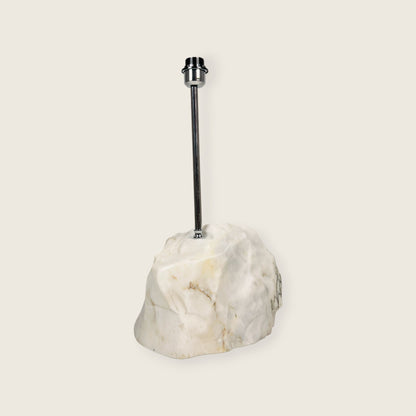 Wide Stone Base Lamp - Gray Commando