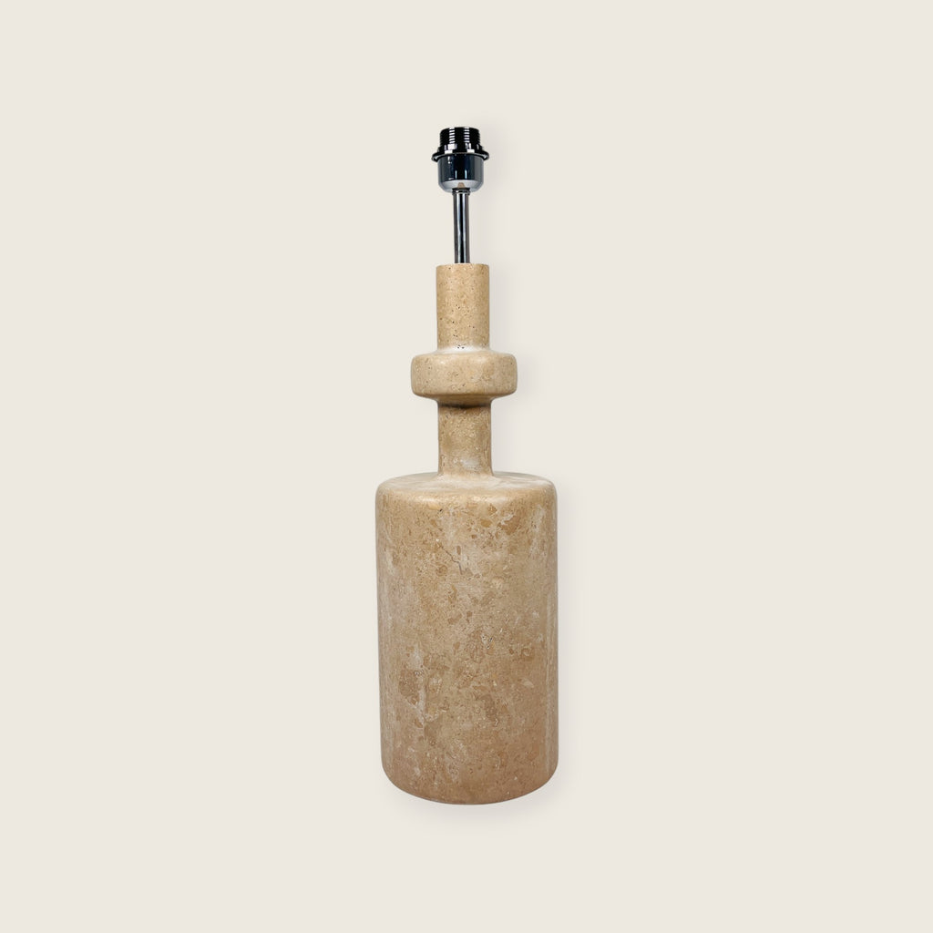 Bottled Bottom Travertine Table Lamp