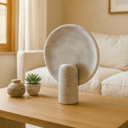 Disc Table Lamp - Gray