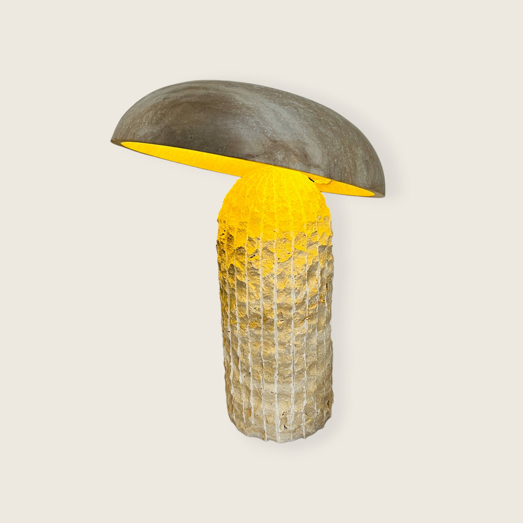 Mushroom Travertine Lamp