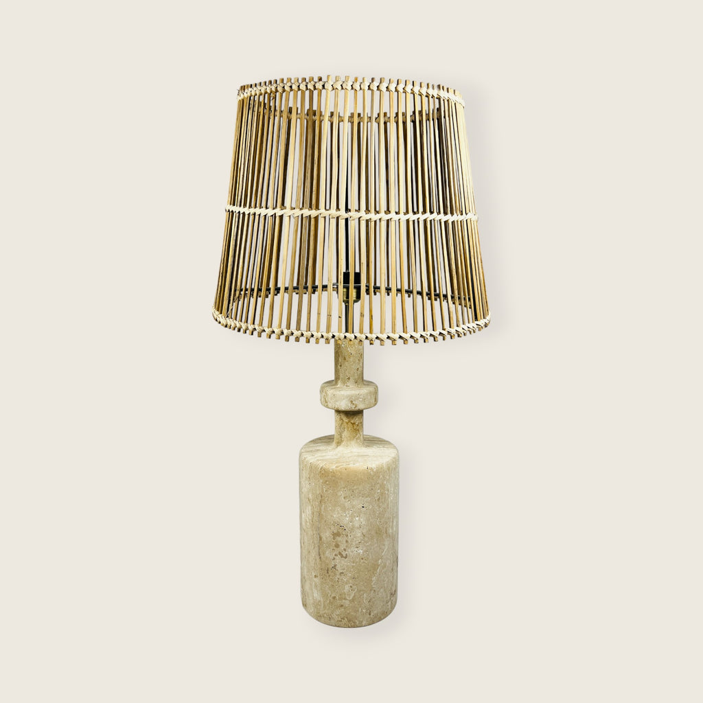 Travertine Bottleneck Lamp