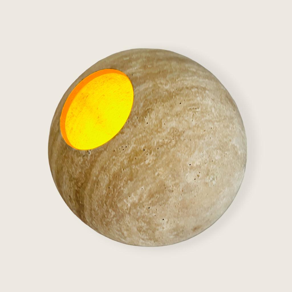 Travertine Luminous Orb