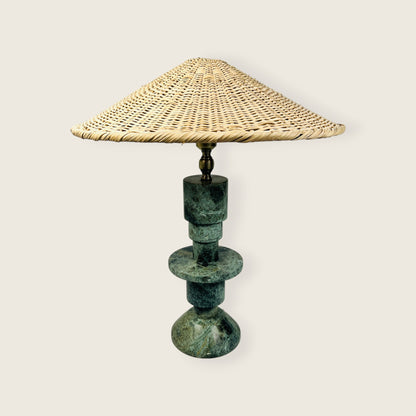 Beaded Table Lamp - Green