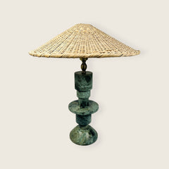 Beaded Table Lamp - Green