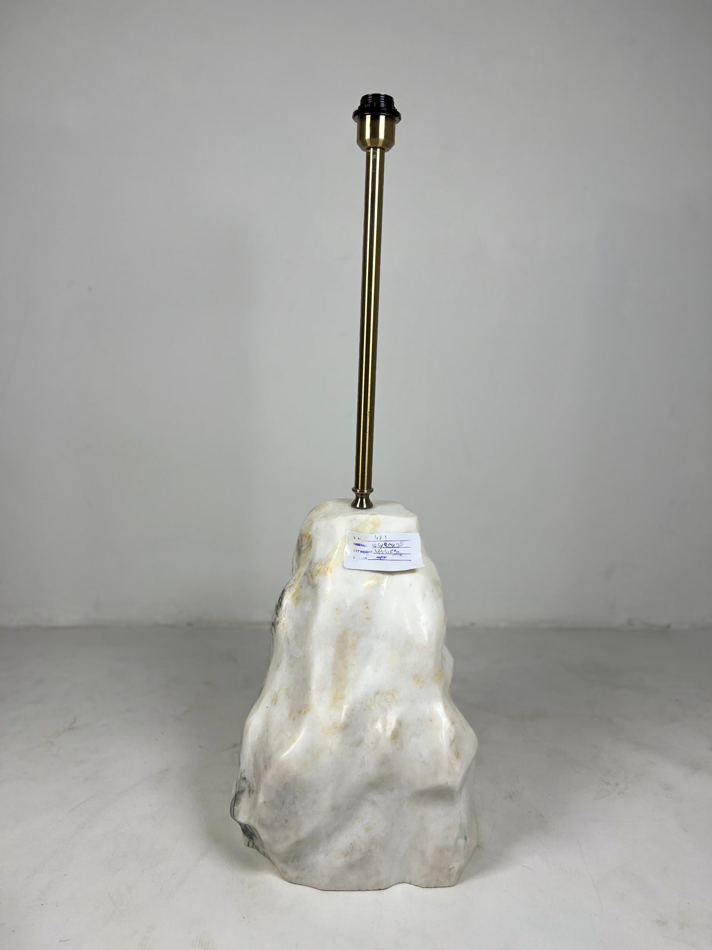 Tall Stone Lamp - Gray Commando