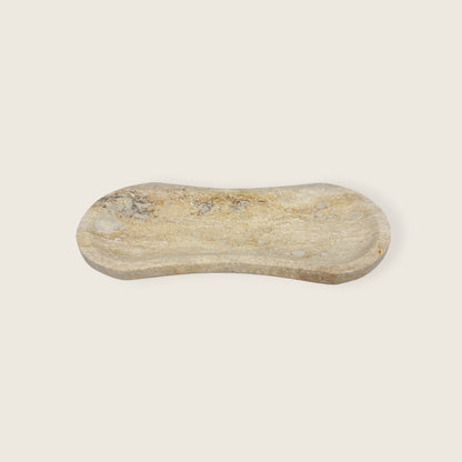 Rustic Ridge Spotted Travertine Tray