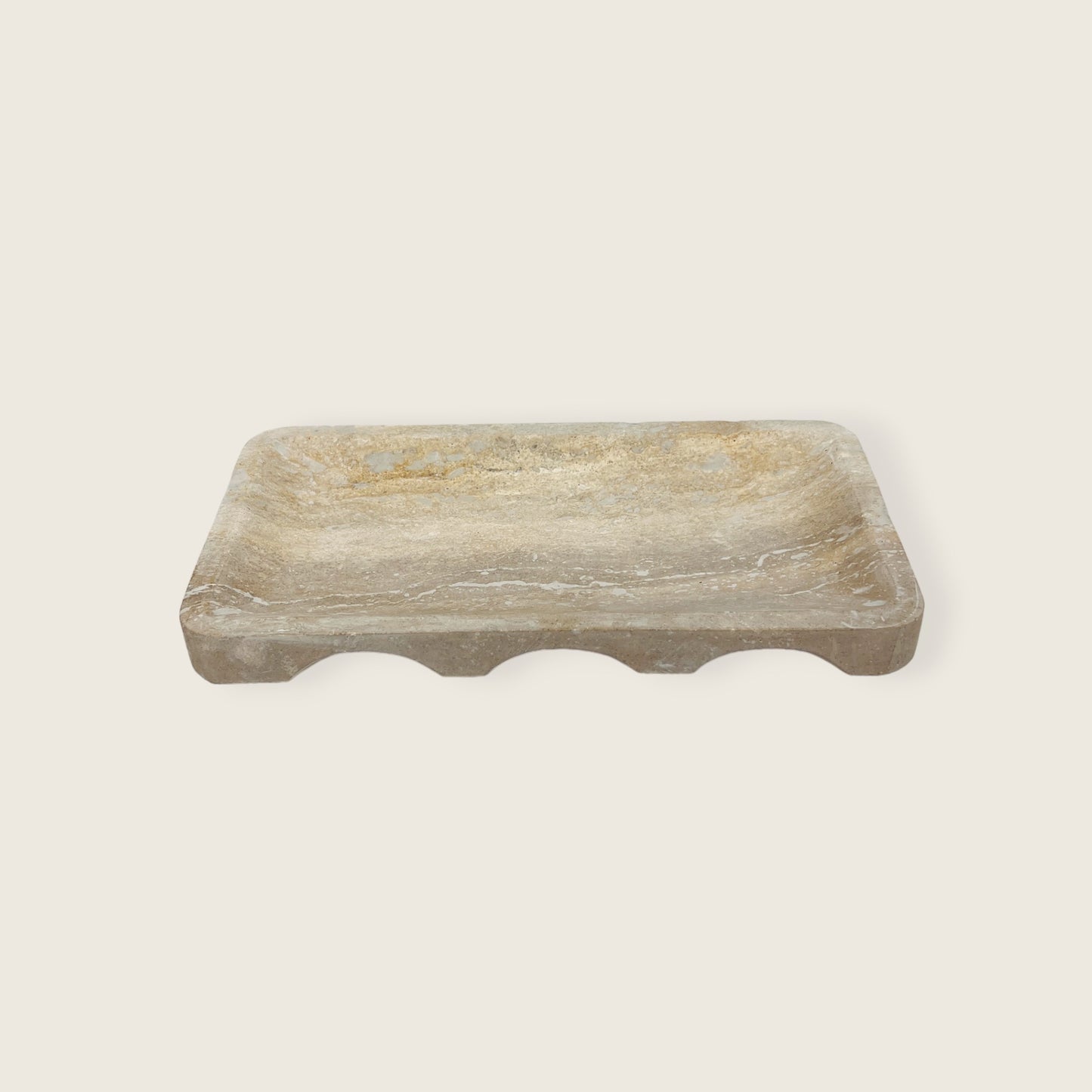 Earth Tide Travertine Tray