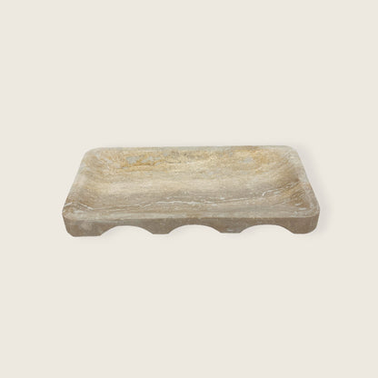 Earth Tide Travertine Tray