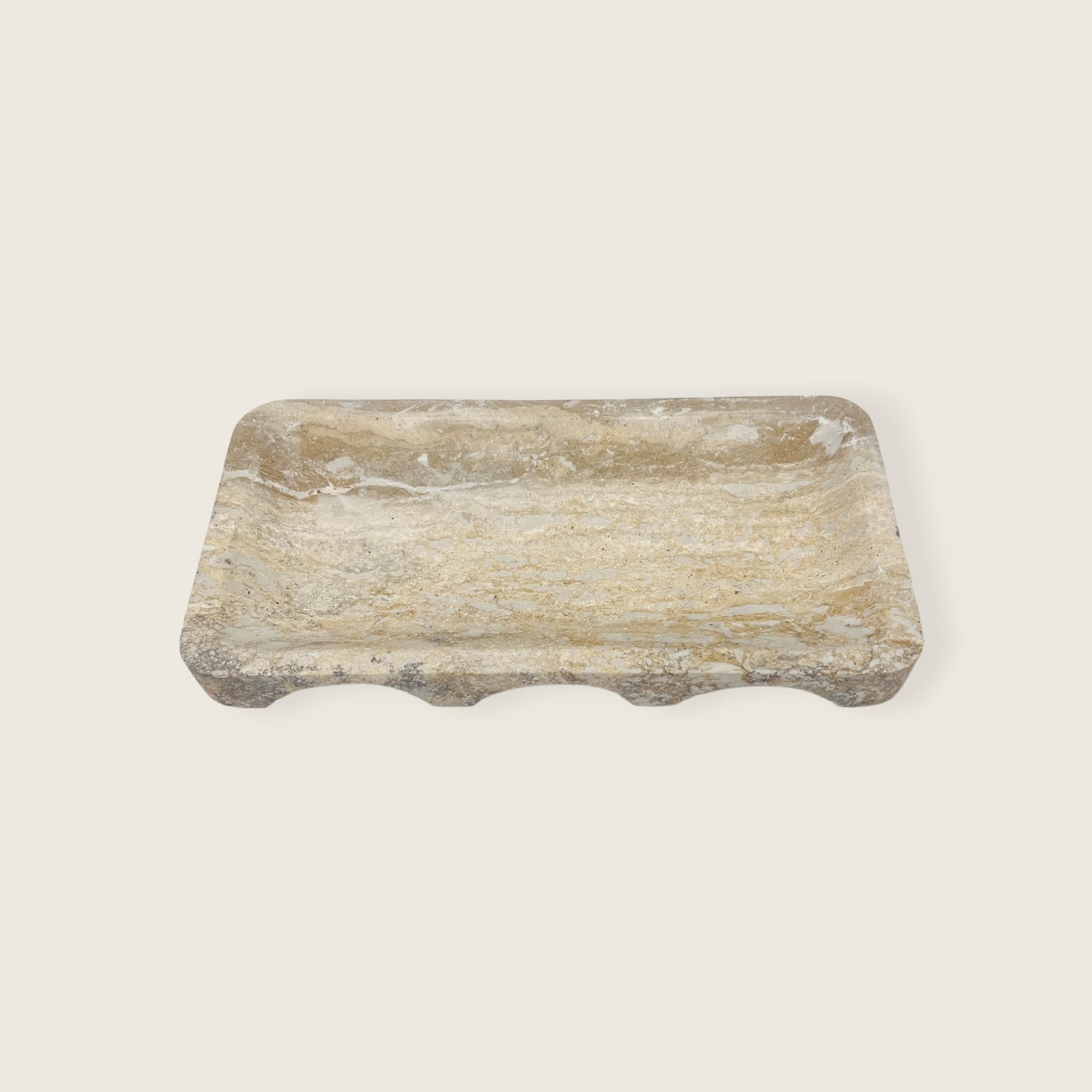 Oblong Travertine Tray