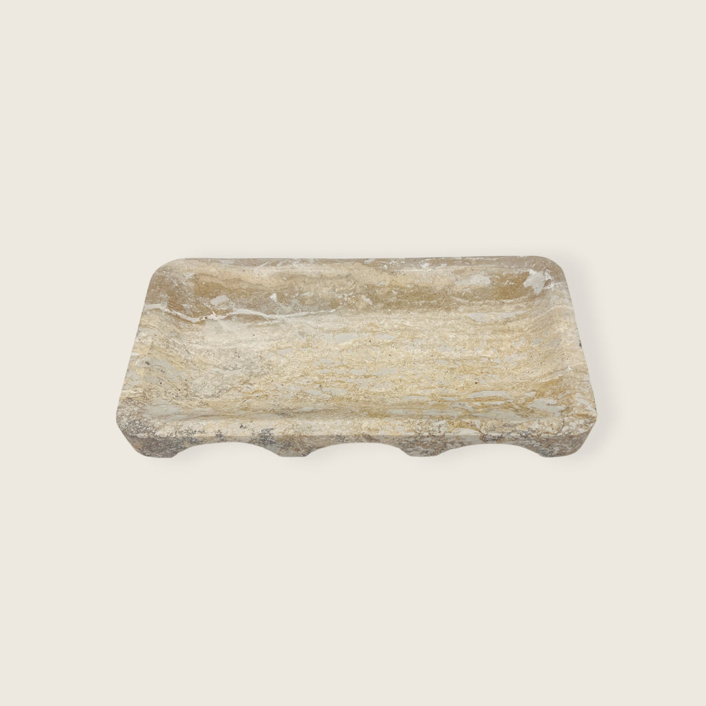 Oblong Travertine Tray