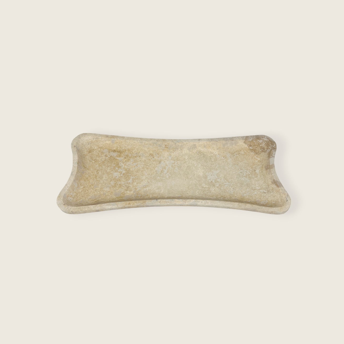Terra Spotted Travertine Tray