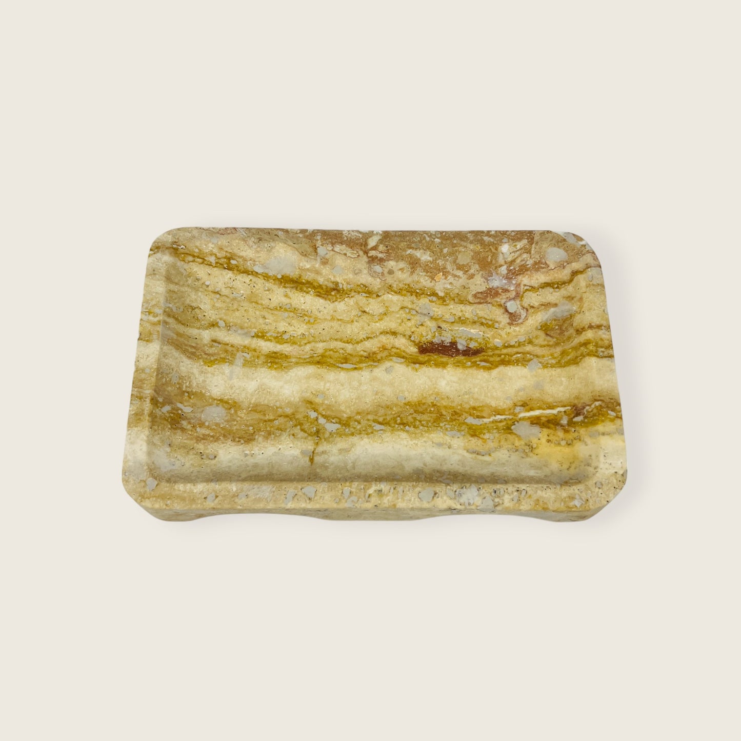 Travertine Luxe Tray