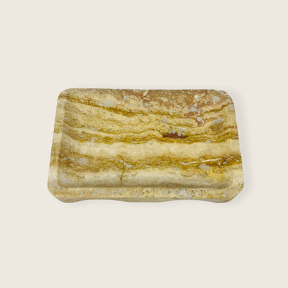 Travertine Luxe Tray