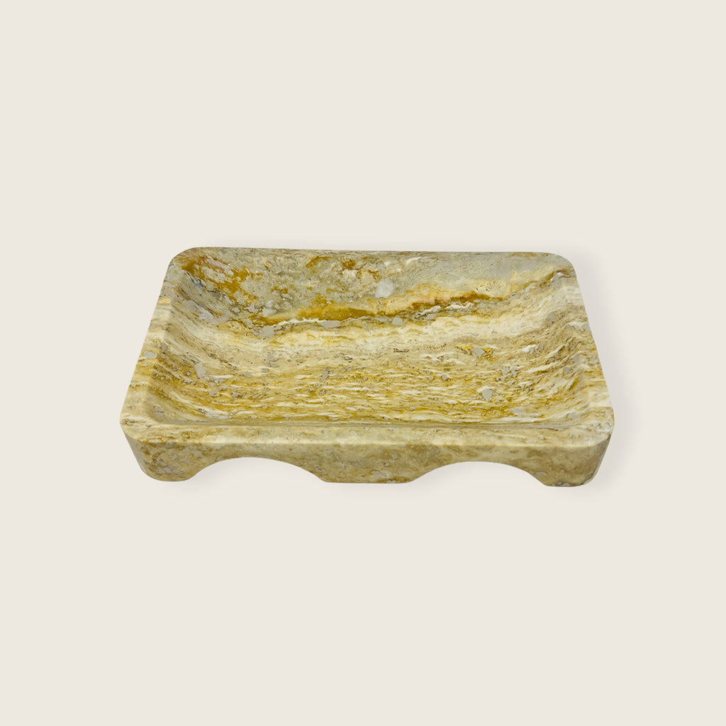 Travertine Luxe Tray