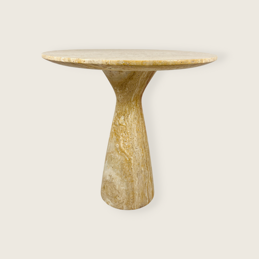 Travertine Side Table