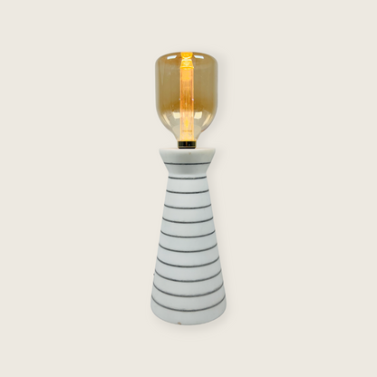 Funnel Table Lamp - Pinstripe