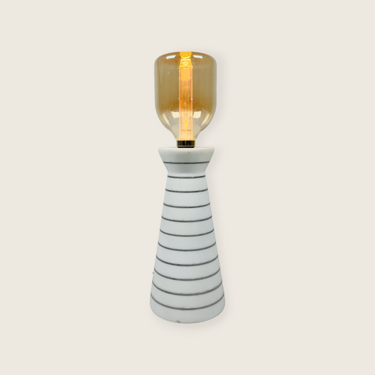 Funnel Table Lamp - Pinstripe