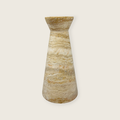 Funnel Table Lamp - Travertine