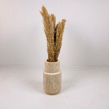 Tiered Vase - Travertine