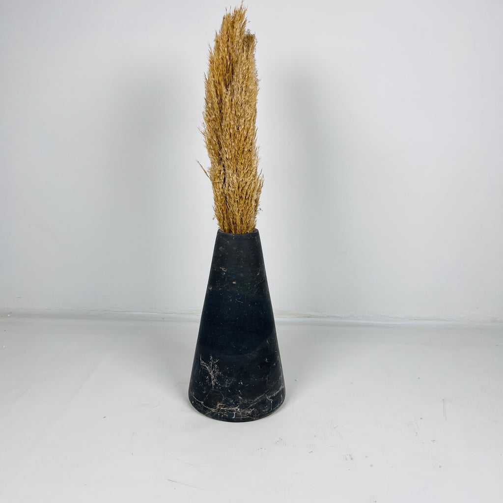 Funnel Black Vase