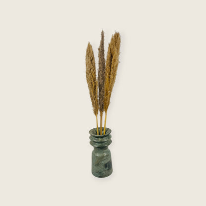 Ribbed Vase - Green