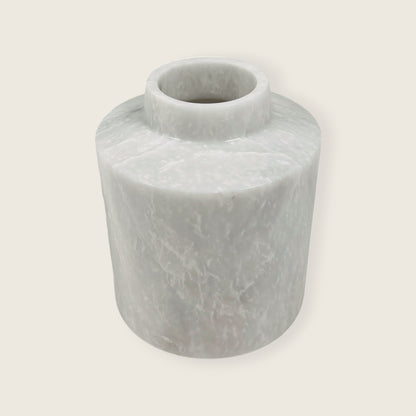Wide Bottom Vase - Cheetah White
