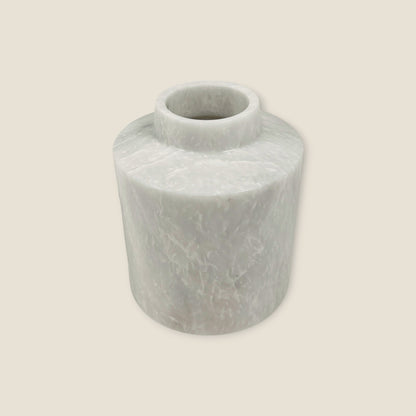 Wide Bottom Vase - Cheetah White
