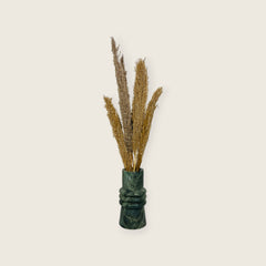 Green Ringed Neck Vase