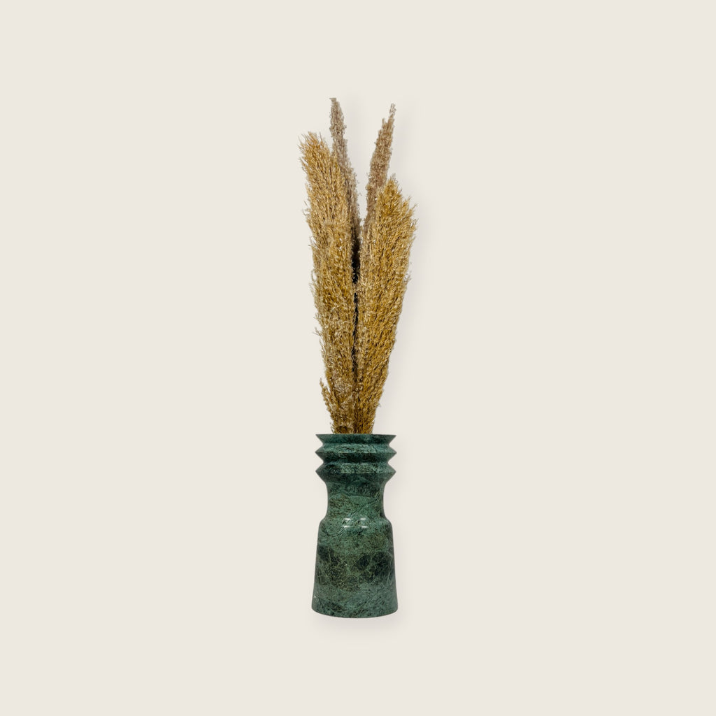 Swirl Head Green Vase