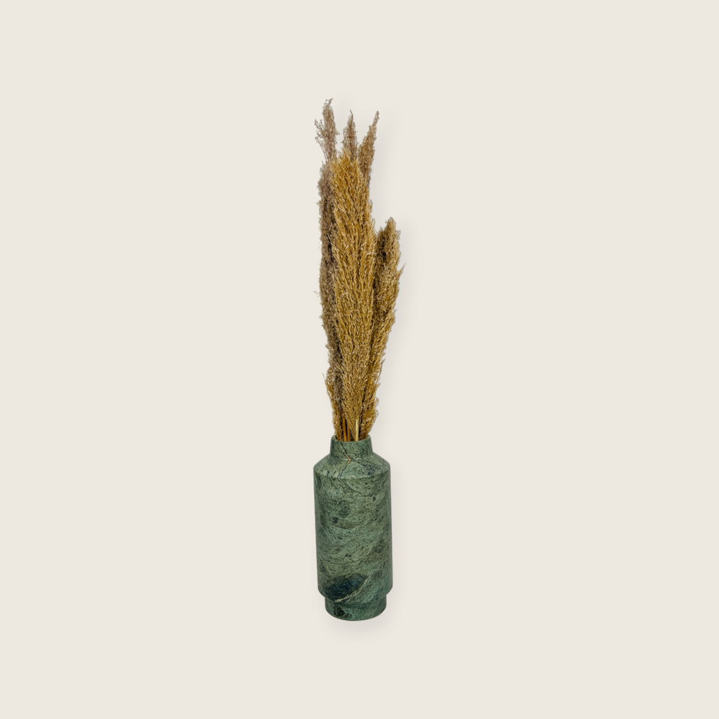 Cylindrical Green Vase